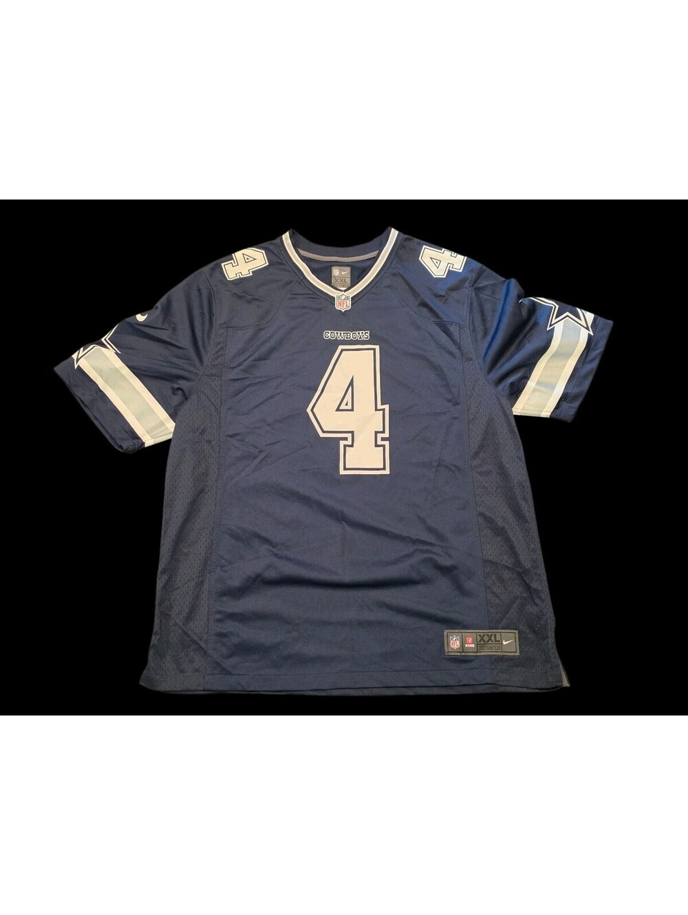 DALLAS COWBOYS DAK PRESCOTT 4 AUTHENTIC NIKE STITCHED NFL MENS 2XL